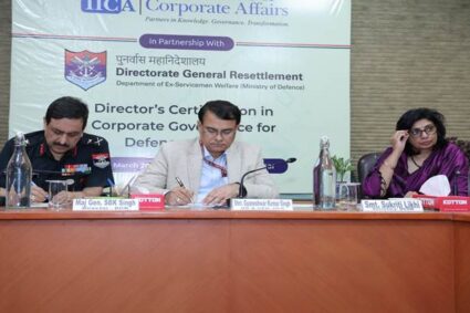 IICA jointly with DG Resettlement, MoD successfully concludes its Fourth Batch of the Directors’ Certification in Corporate Governance for Defence Officers